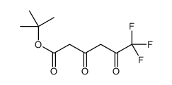 6,6,6-三氟-3,5-二氧己酸,1,1-二甲基乙酯结构式