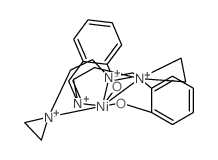 (6Z)-6-[(2-aziridin-1-ylethylamino)methylidene]cyclohexa-2,4-dien-1-one; nickel(+2) cation结构式