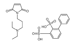 1-[3-(diethylamino)propyl]pyrrole-2,5-dione,3-phenylbenzene-1,2-disulfonic acid Structure
