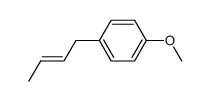 1-(but-2-en-1-yl)-4-methoxybenzene结构式