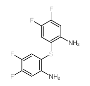 2-(2-amino-4,5-difluoro-phenyl)sulfanyl-4,5-difluoro-aniline结构式