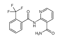 2-[[2-(trifluoromethyl)benzoyl]amino]pyridine-3-carboxamide结构式