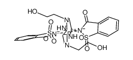 [Zn(monoethanolethylenediamine)2(saccharinato)2]结构式