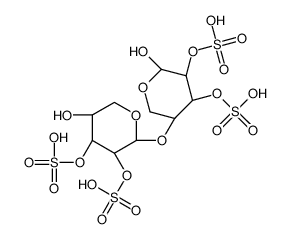4-O-(2,3-Di-O-sulfo-β-D-xylopyranosyl)-2,3-di-O-sulfo-β-D-xylopyr anose结构式