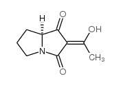 1H-Pyrrolizine-1,3(2H)-dione,tetrahydro-2-(1-hydroxyethylidene)-,(7aS)-(9CI) Structure