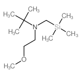 N-(Methoxymethyl)-2-methyl-N-[(trimethylsilyl)methyl]-2-propanamine结构式