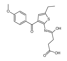 4-[[5-ethyl-3-(4-methoxybenzoyl)thiophen-2-yl]amino]-4-oxobutanoic acid结构式