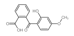 Benzoic acid,2-(2-hydroxy-4-methoxybenzoyl)- Structure