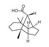 (1S,3aα,8aα,9R)-Decahydro-4,8,8-trimethyl-1β,4β-methanoazulene-9-carboxylic acid Structure