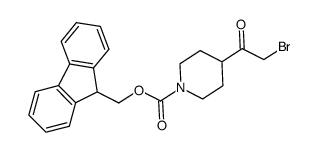 (9H-fluoren-9-yl)methyl 4-(bromoacetyl)piperidine-1-carboxylate Structure