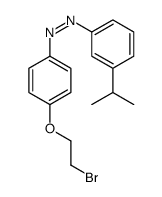 [4-(2-bromoethoxy)phenyl]-(3-propan-2-ylphenyl)diazene Structure