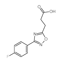 3-[3-(4-氟苯基)-1,2,4-恶二唑-5-基]-丙酸结构式