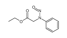N-ethoxycarbonylmethyl-N-nitrosoaniline结构式