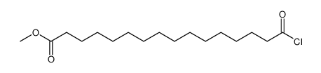 15-chlorocarbonyl-pentadecanoic acid methyl ester Structure