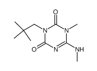 3-(2,2-dimethyl-propyl)-1-methyl-6-methylamino-1H-[1,3,5]triazine-2,4-dione Structure