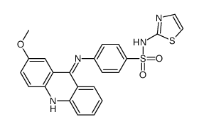 4-[(2-methoxyacridin-9-yl)amino]-N-(1,3-thiazol-2-yl)benzenesulfonamide Structure