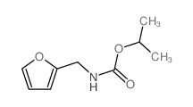 propan-2-yl N-(furan-2-ylmethyl)carbamate结构式