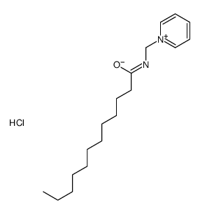 N-(pyridin-1-ium-1-ylmethyl)dodecanamide,chloride Structure