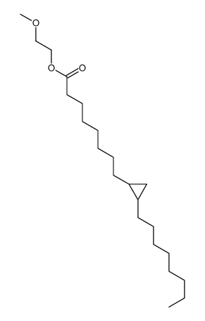 2-methoxyethyl 8-(2-octylcyclopropyl)octanoate结构式