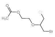 2-(1-bromo-3-chloro-propan-2-yl)oxyethyl acetate结构式
