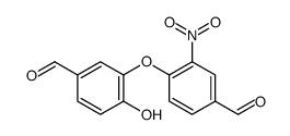 3-(4-formyl-2-nitrophenoxy)-4-hydroxybenzaldehyde结构式