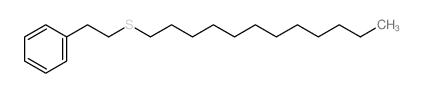 Benzene,[2-(dodecylthio)ethyl]- Structure