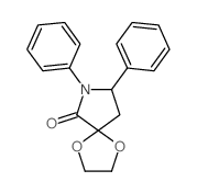 7,8-diphenyl-1,4-dioxa-8-azaspiro[4.4]nonan-9-one结构式