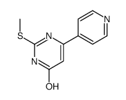 2-methylsulfanyl-6-pyridin-4-yl-1H-pyrimidin-4-one Structure