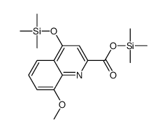 8-Methoxy-4-(trimethylsiloxy)-2-quinolinecarboxylic acid trimethylsilyl ester Structure