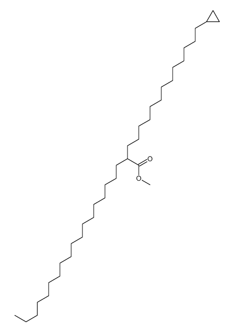 2-Octadecyl-15-cyclopropylpentadecanoic acid methyl ester结构式