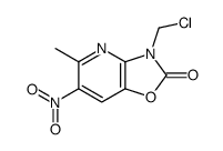 3-(chloromethyl)-5-methyl-6-nitro-[1,3]oxazolo[4,5-b]pyridin-2-one Structure