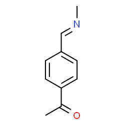 Ethanone, 1-[4-[(E)-(methylimino)methyl]phenyl]- (9CI)结构式