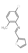 N-(5-chloro-2-methyl-phenyl)-1-thiophen-2-yl-methanimine structure