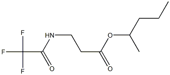 N-(Trifluoroacetyl)-β-alanine 1-methylbutyl ester结构式