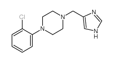 1-(2-CHLOROPHENYL)4(IMIDAZOL-4-YLMETHYL)PIPERAZINE结构式