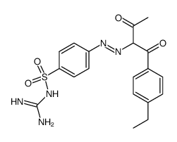 N-carbamimidoyl-4-{[1-(4-ethyl-benzoyl)-2-oxo-propylidene]-hydrazino}-benzenesulfonamide结构式