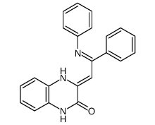 3-(2-anilino-2-phenyl-vinyl)-1H-quinoxalin-2-one结构式