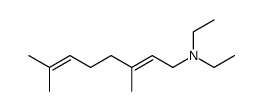 N,N-Diethyl-3,7-dimethyl-2,6-octadiene-1-amine结构式