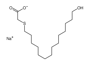 sodium [(hydroxytetradecyl)thio]acetate structure