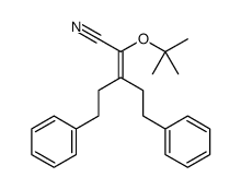 2-[(2-methylpropan-2-yl)oxy]-5-phenyl-3-(2-phenylethyl)pent-2-enenitrile Structure