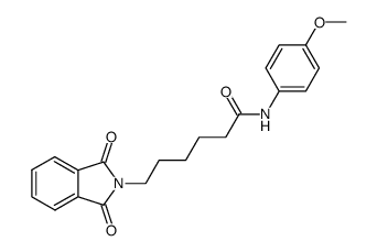 6-(1,3-Dioxo-1,3-dihydro-isoindol-2-yl)-hexanoic acid (4-methoxy-phenyl)-amide结构式