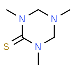 1,3,5-Triazine-2(1H)-thione,tetrahydro-1,3,5-trimethyl-(9CI) structure