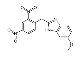 2-[(2,4-dinitrophenyl)methyl]-6-methoxy-1H-benzimidazole Structure