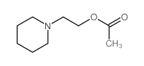 2-(1-piperidyl)ethyl acetate结构式