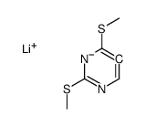lithium,2,4-bis(methylsulfanyl)-5H-pyrimidin-5-ide结构式