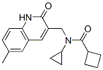 Cyclobutanecarboxamide, N-cyclopropyl-N-[(1,2-dihydro-6-methyl-2-oxo-3-quinolinyl)methyl]- (9CI) picture