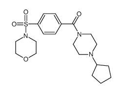 Piperazine, 1-cyclopentyl-4-[4-(4-morpholinylsulfonyl)benzoyl]- (9CI)结构式