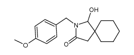 1-hydroxy-2-(4-methoxybenzyl)-2-azaspiro[4.5]decan-3-one结构式