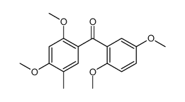 (2,4-dimethoxy-5-methylphenyl)-(2,5-dimethoxyphenyl)methanone Structure