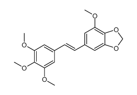 4-methoxy-6-(3,4,5-trimethoxy-styryl)-benzo[1,3]dioxole结构式